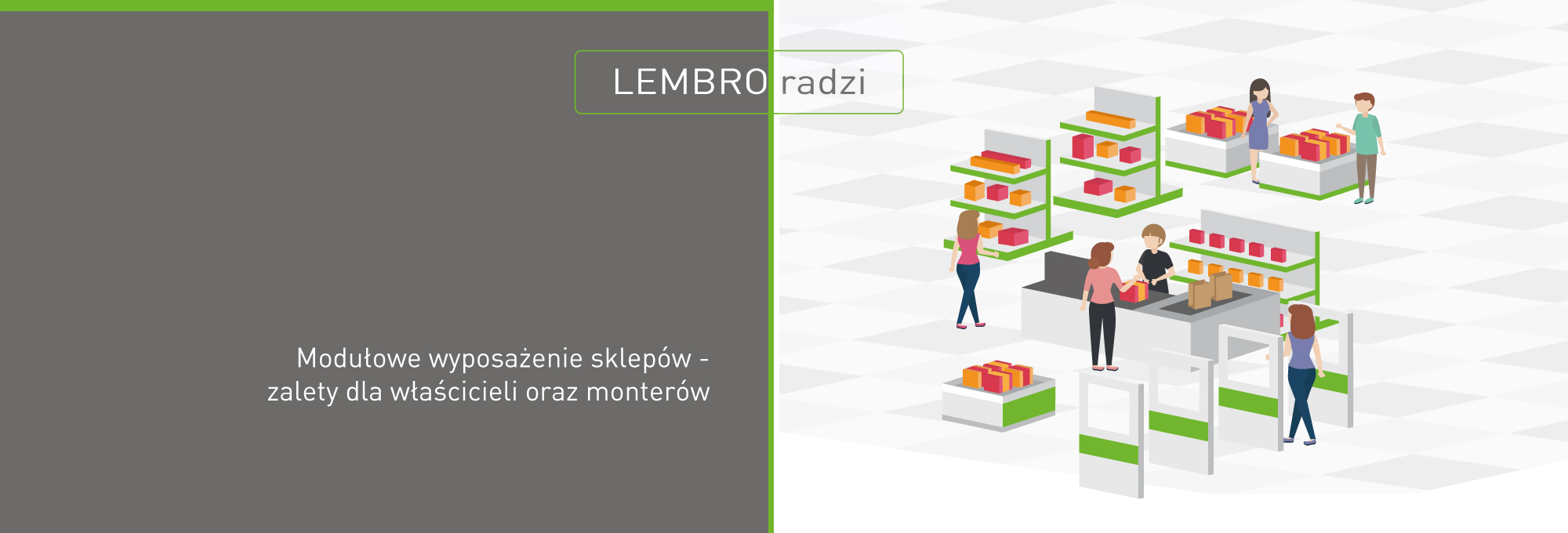 Modułowe wyposażenie sklepów